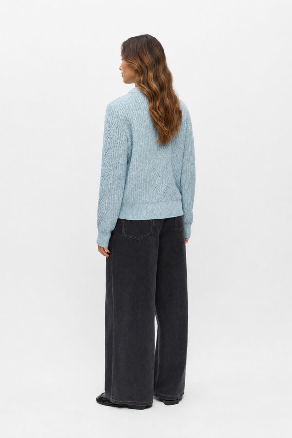 Object Jersey punto calado Azul