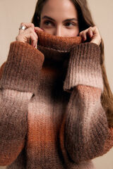 Slowlove Jersey cuello vuelto Estampado beige