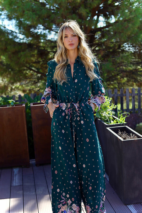 Jaase Mono Rita estampado Estella Turquesa