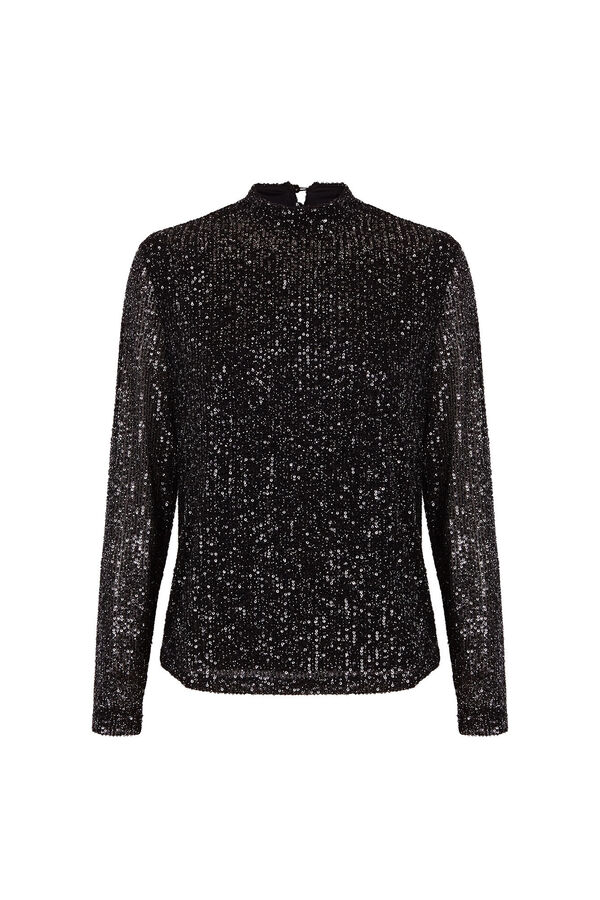 Slowlove Top brillante Negro