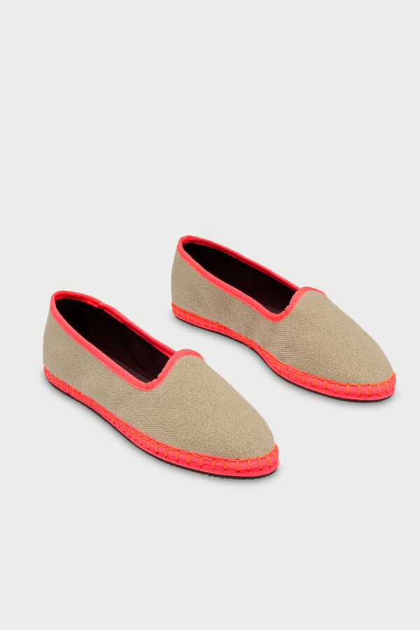 Flabelus Slipper de lino Beige