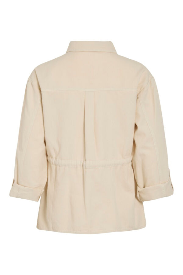 Vila Chaqueta sahariana de mujer de algod&oacute;n org&aacute;nico Beige