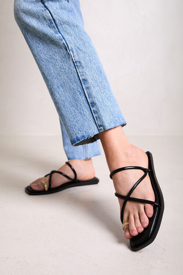 Bryan Stepwise Sandalia con tiras Negro