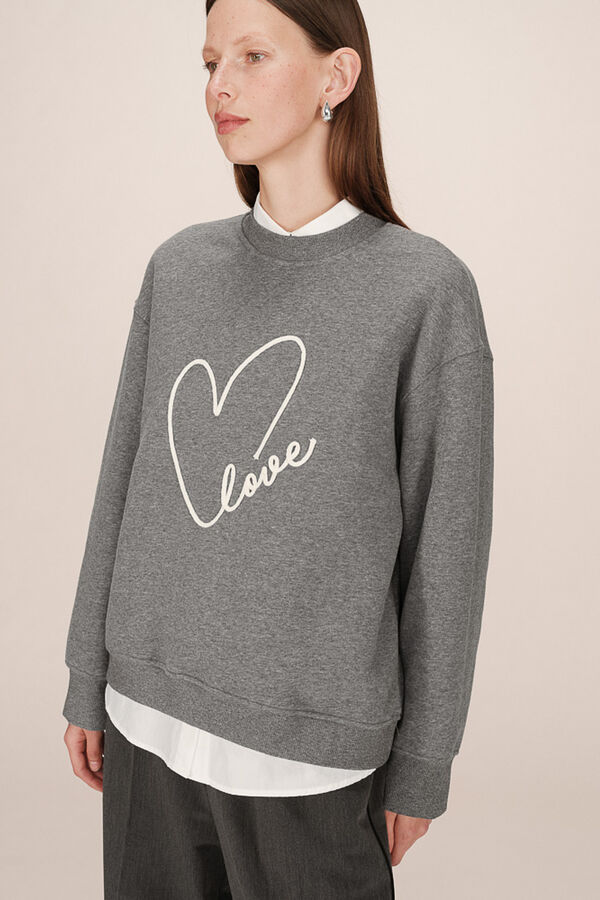Grace & Mila Sudadera oversize Gris