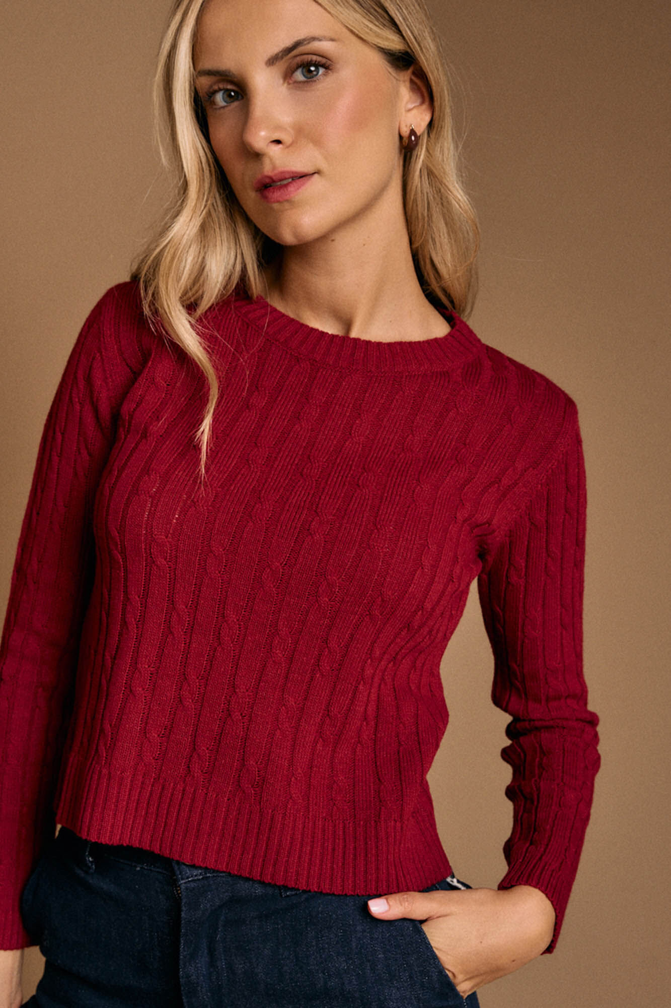 Pol&iacute;n Et Moi Top manga larga Jasse