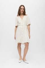 Object Vestido corto lino Beige