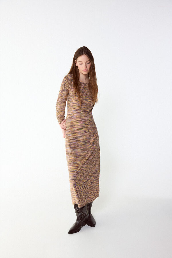 Slowlove Vestido punto melange Multicolor