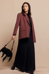 Slowlove Falda capa de punto Negro