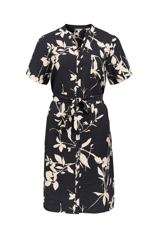 Object Vestido corto estampado Negro