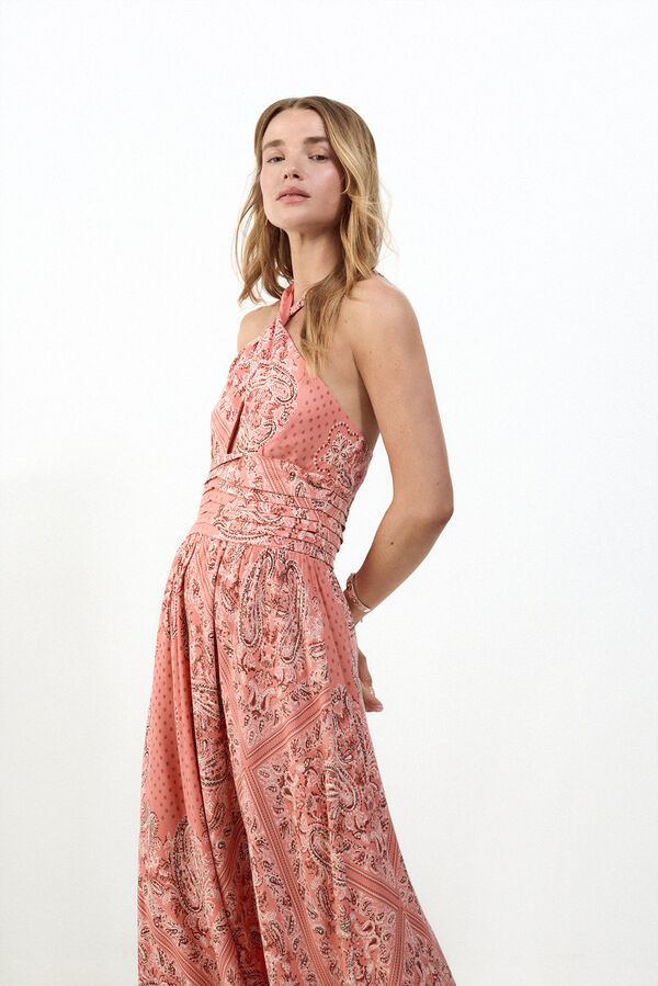 Slowlove Vestido estampado halter Multicolor