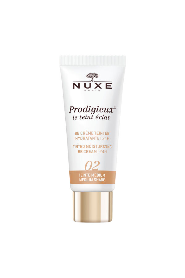 Nuxe BB Cream Hidratante con Color 24H, Prodigieux&reg; le teint &eacute;clat 30ml - Tono medio Estampado blanco