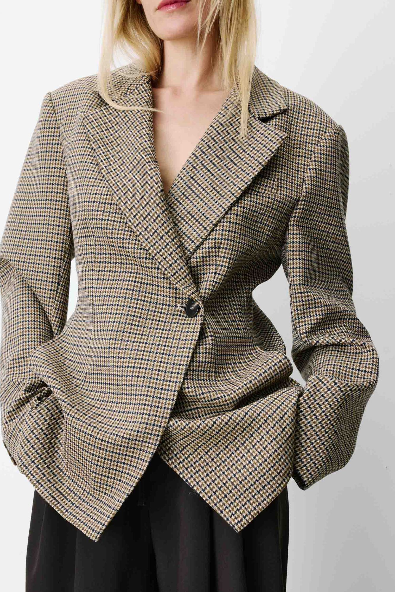 Grace & Mila Chaqueta pata de gallo Almond