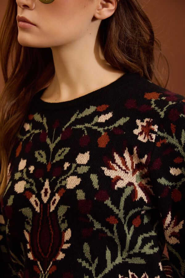 Meisie Jersey jacquard &eacute;tnico Estampado gris
