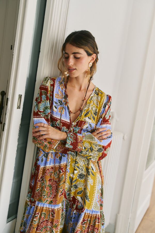 Jaase Vestido midi Monday Multicolor