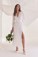 Pol&iacute;n Et Moi Vestido novia Amaia Blanco