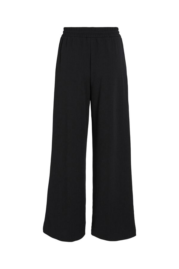 Vila Pantal&oacute;n fluido de pernera ancha Negro