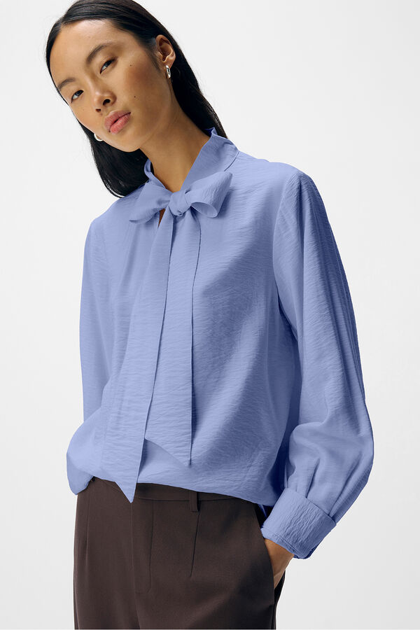 Object Blusa lazo viscosa Azul