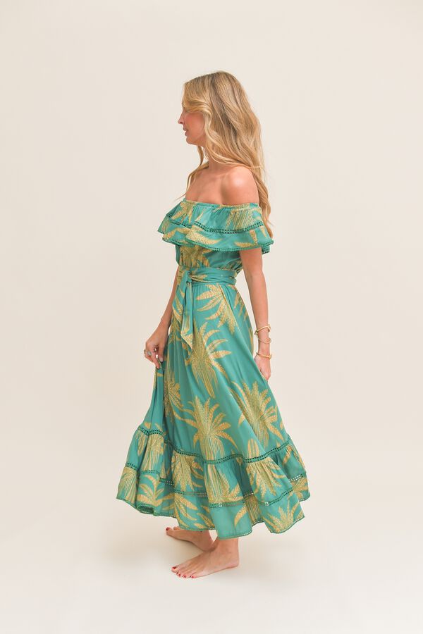 Jaase Vestido largo Romi Verde