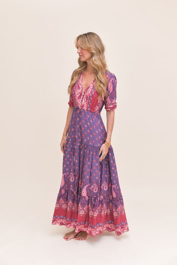 Jaase Vestido largo Tessa Morado