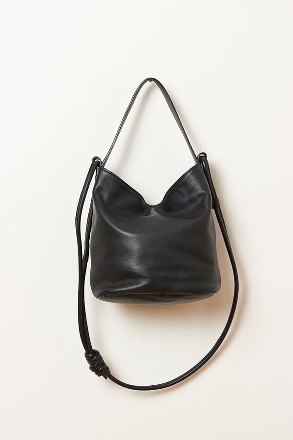 Zubi Bolso cubo M piel Negro