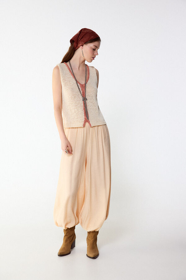 Slowlove Top punto contraste Coral