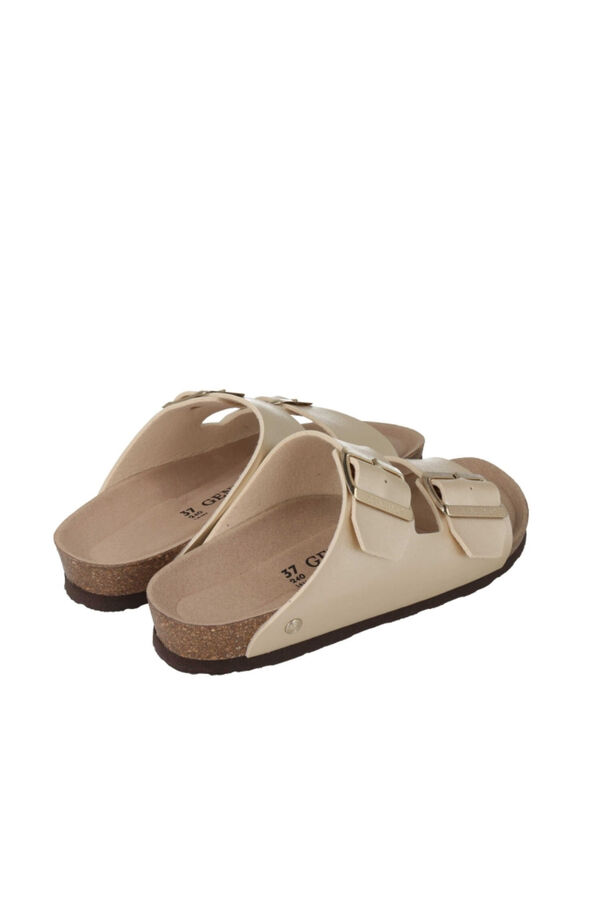 Genuins Sandalia con hebillas ajustables Beige