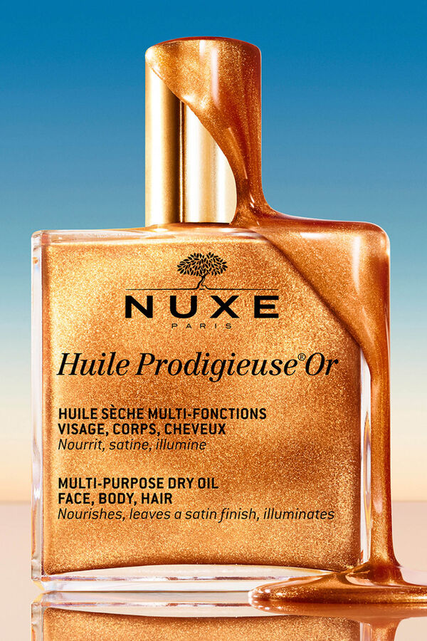 Nuxe NUXE COFRE REGALO GLOW INFINITO - HUILE PROD OR + REVE THE MIEL LABIAL + HUILE CLASSIC Amarillo