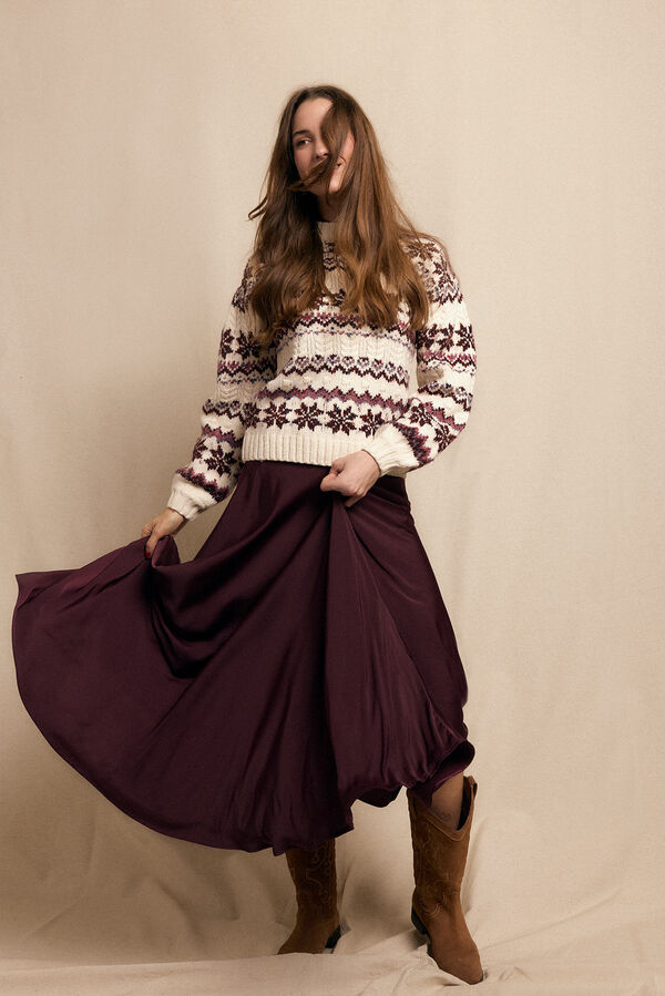 Slowlove Jersey grecas Marfil