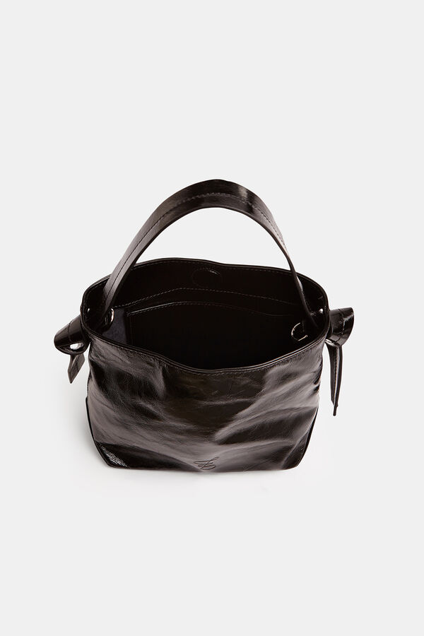 Zubi Bolso Nudo S Charol Negro