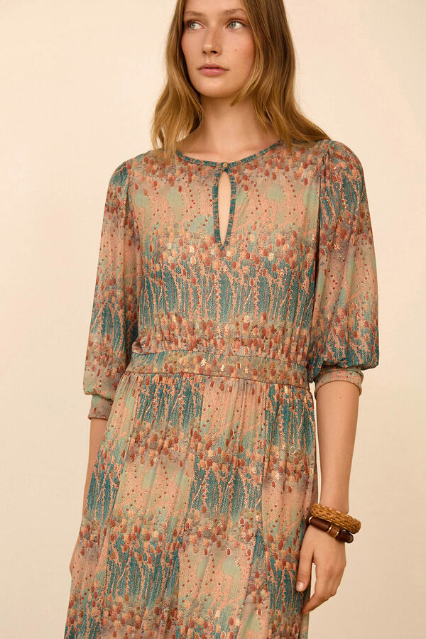 Meisie Vestido midi tul estampado Multicolor