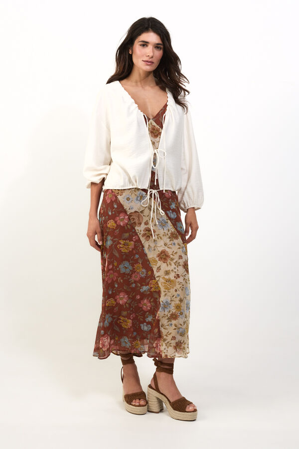 Slowlove Blusa lazadas Blanco