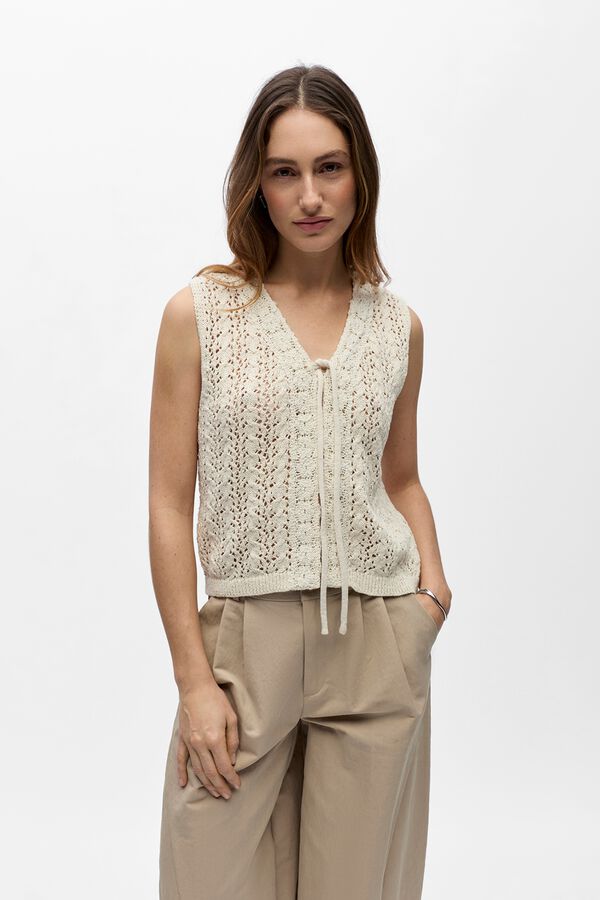 Object Top punto calado Beige