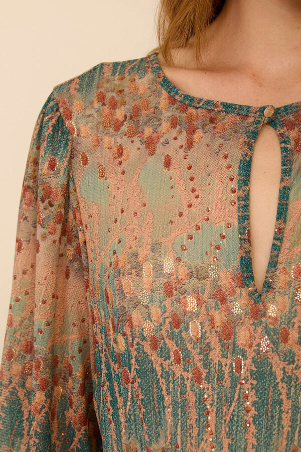 Meisie Vestido midi tul estampado Multicolor