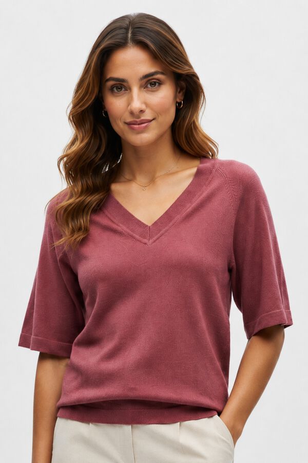 Object Jersey manga corta Fucsia