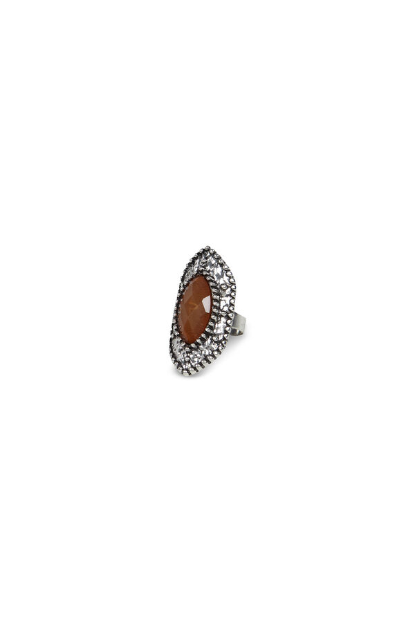 Slowlove Anillo piedra Gris