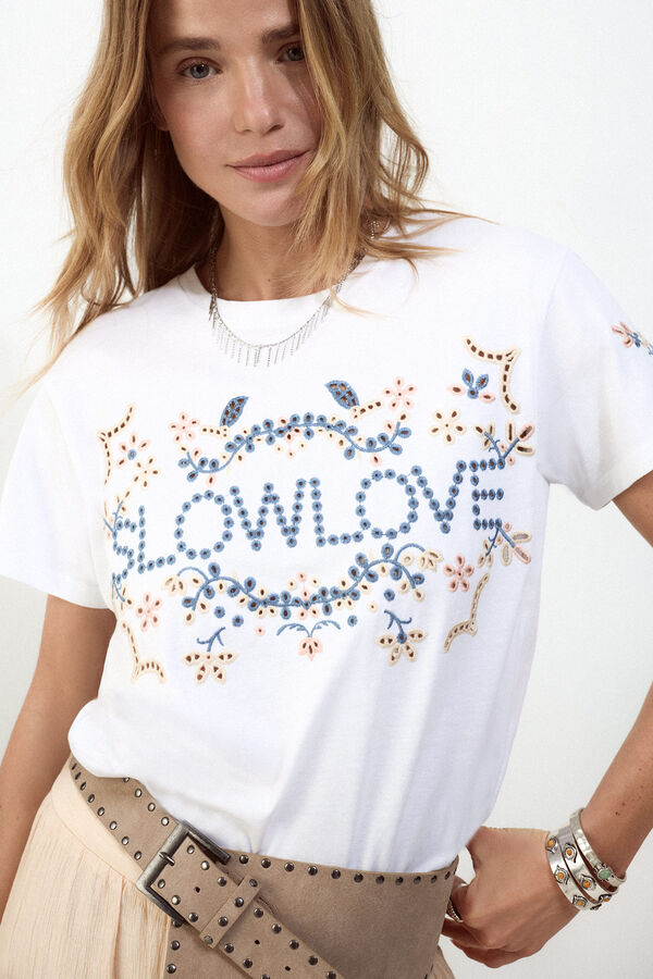 Slowlove Camiseta bordado Multicolor