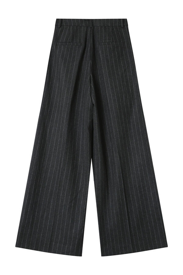 Grace & Mila Pantalón de traje a rayas Gris oscuro