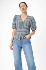 Object Blusa estampada Azul marino