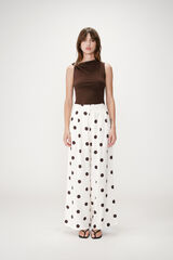 Grace & Mila Pantal&oacute;n estampado lunares Wynell Estampado blanco