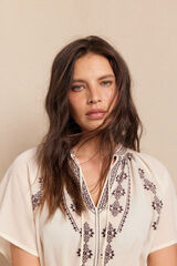 Slowlove Blusa bordados Blanco