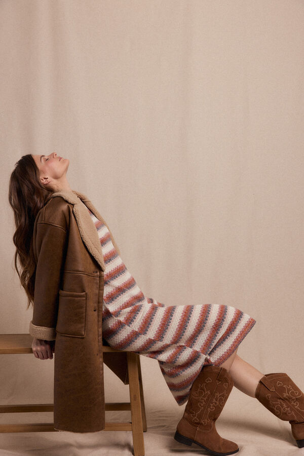 Slowlove Vestido estructura multicolor Multicolor