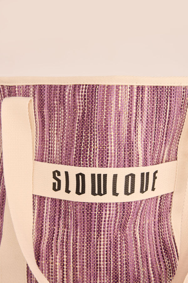 Slowlove Bolsa tejido Lila