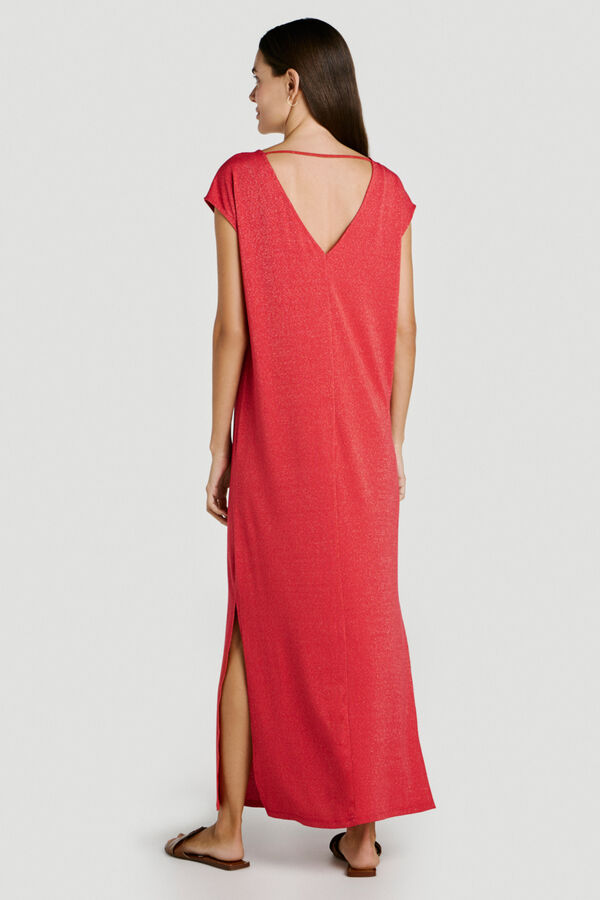 Vila Vestido largo con l&uacute;rex Coral