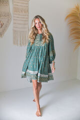 Jaase Vestido corto Adela Kaki