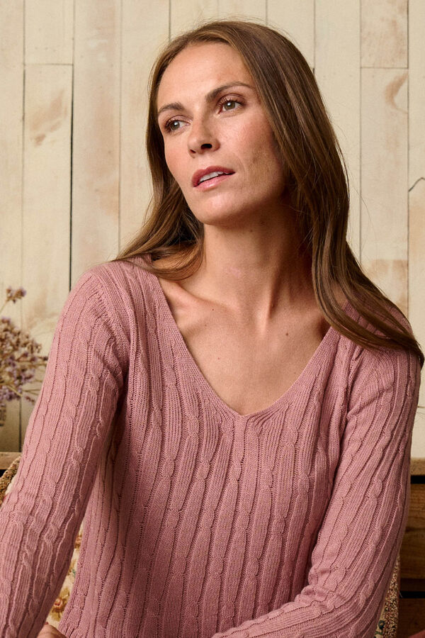 Pol&iacute;n Et Moi Top manga larga Riva Rosa