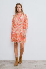 Vila Vestido corto camisero Multicolor