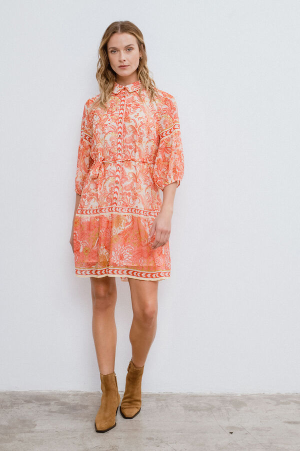 Vila Vestido corto camisero Multicolor