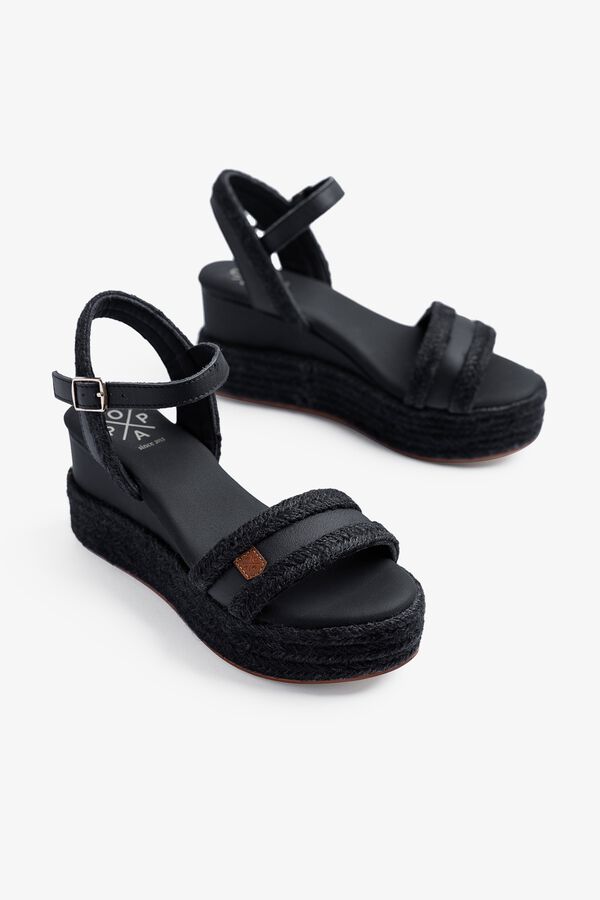 Popa Sandalia cu&ntilde;a baja se&ntilde;ora Arambol Black Negro