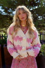 Jaase C&aacute;rdigan de punto Rosa