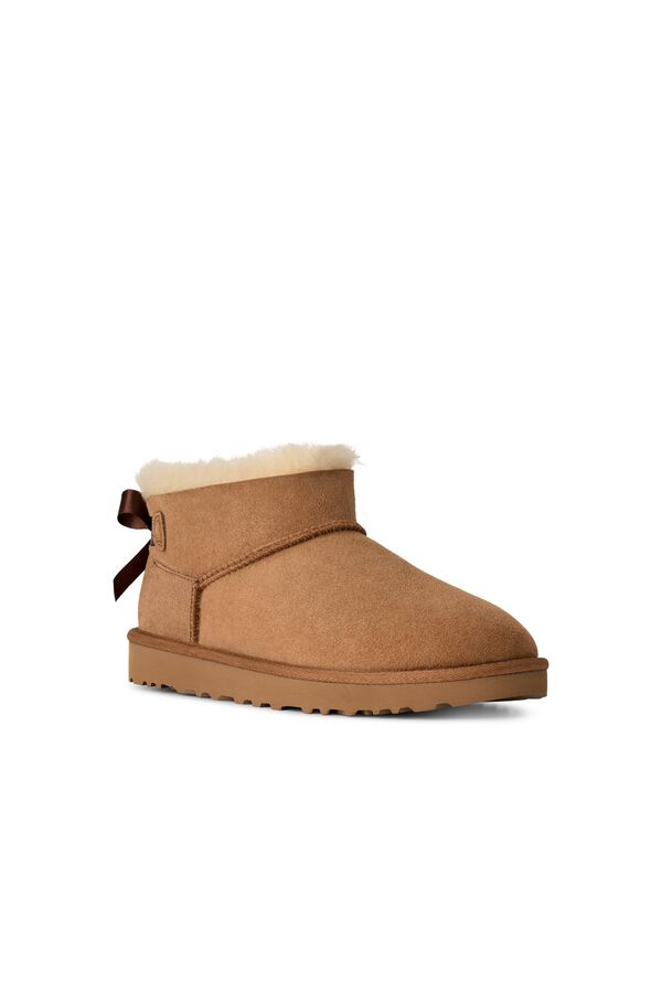 Ugg Bota Ultra Mini Bailey Bow Camel